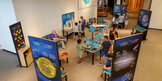 Sun-Earth-Universe exhibit photo