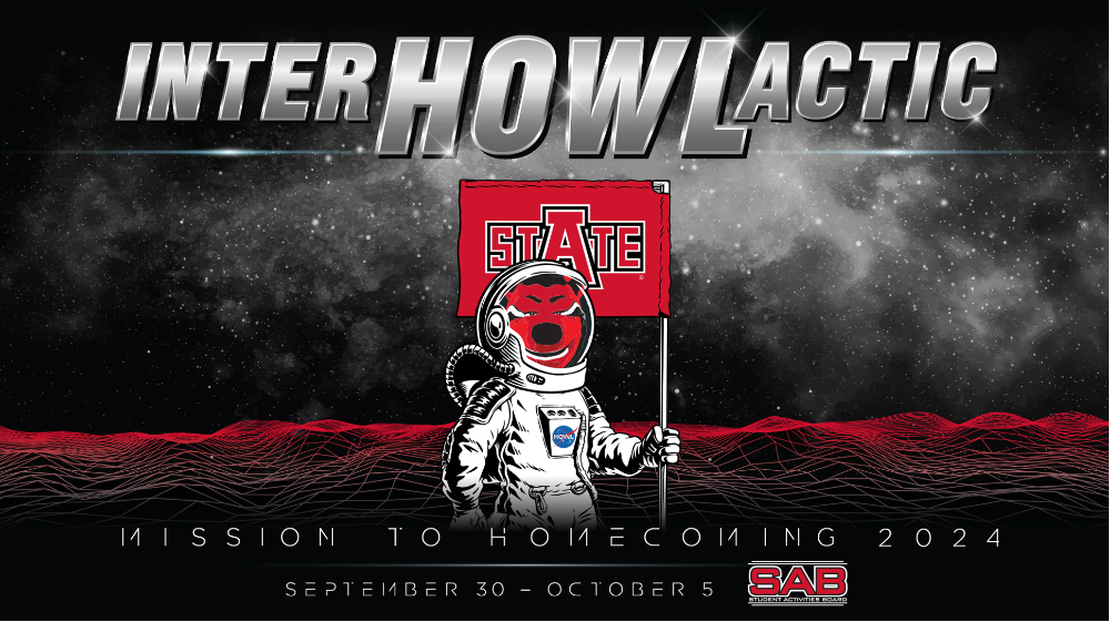 Arkansas State University “Inter-HOWL-actic” Homecoming set for October