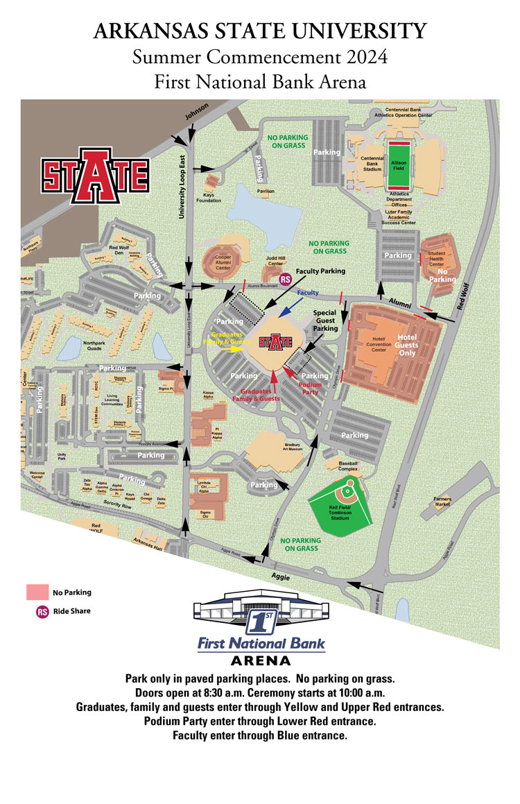 Summer Commencement Map