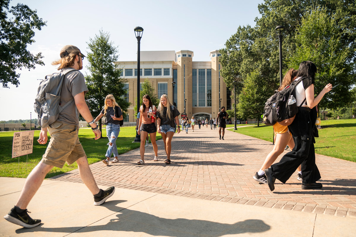 photo of Students on campus