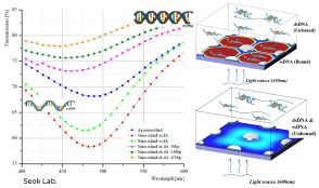 Generation of an electromagnetic field on a nano-patterned surface for DNA identification applications. Collaborative work by M. Dolan Lab (ABI-Dept. of Biological Sciences) and I. Seok Lab (ABI-Dept. of Mechanical Engineering). ©2024.