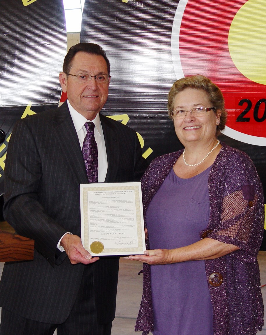 Mayor Harold Perrin and Marti Allen