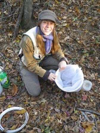 Meghan Foard in the field